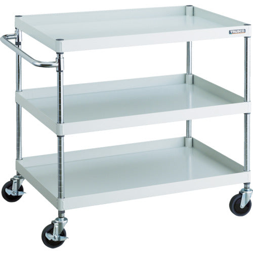 ＴＲＵＳＣＯ　ツールワゴン　フェニックスワゴン　省音　９００Ｘ６００ＸＨ８８０　３段　ホワイト　PEW-993-W　1 台