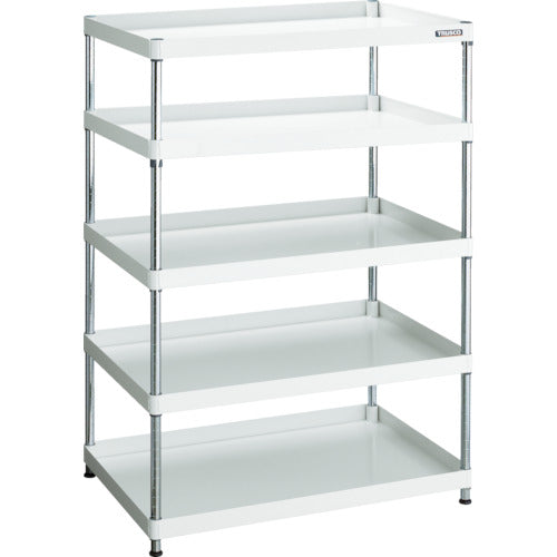 TRUSCO Steel Rack Phoenix Wagon Rack Type Antibacterial 750 x 500 4 Tiers White PEW-R1574-W 1 Unit
