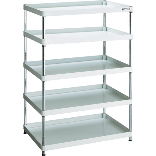 TRUSCO Steel Rack Phoenix Wagon Rack Type Antibacterial 900 x 600 5 Tiers White PEW-R1595-W 1 Unit