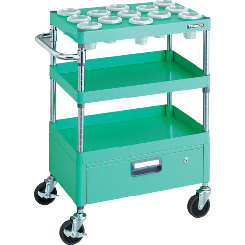 TRUSCO Tool Wagon Phoenix Wagon Noise-reducing 600X400 with 1 drawer NT-50 Young Green PEW-TL962AV-YG 1 unit