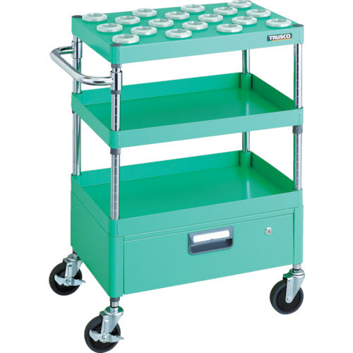 TRUSCO Tool Wagon Phoenix Wagon Noise-reducing 600X400 with 1 drawer NT-40 Young Green PEW-TL962BV-YG 1 unit