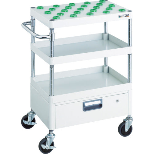 ＴＲＵＳＣＯ　ツールワゴン　フェニックスワゴン　省音　６００Ｘ４００　１段引出付　ＢＴ−３０　ホワイト　PEW-TL962CV-W　1 台
