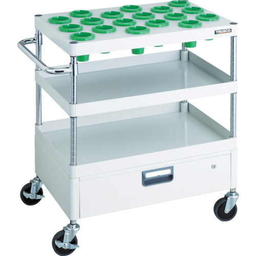 ＴＲＵＳＣＯ　ツールワゴン　フェニックスワゴン　省音　７５０Ｘ５００　１段引出付　ＮＴ−５０　ホワイト　PEW-TL972AV-W　1 台