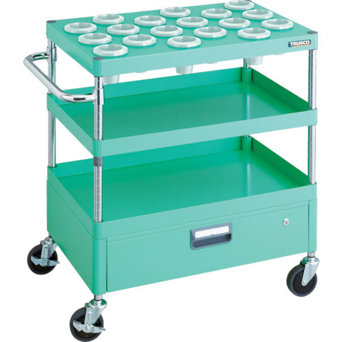 TRUSCO Tool Wagon Phoenix Wagon Noise-reducing 750 x 500 with 1 drawer NT-50 Young Green PEW-TL972AV-YG 1 unit