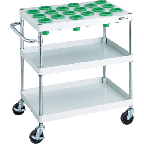 ＴＲＵＳＣＯ　ツールワゴン　フェニックスワゴン　省音　７５０Ｘ５００ＸＨ８８０　ＮＴ−５０　ホワイト　PEW-TL972A-W　1 台