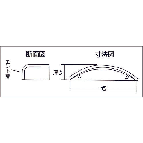 ＴＲＵＳＣＯ　配線カバーコネクターエンドタイプ　幅５０　TRD50E-GY　1 個