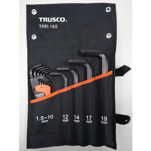 ＴＲＵＳＣＯ　六角棒レンチセット（標準タイプ）１６本入　TRR-16S　1 Ｓ