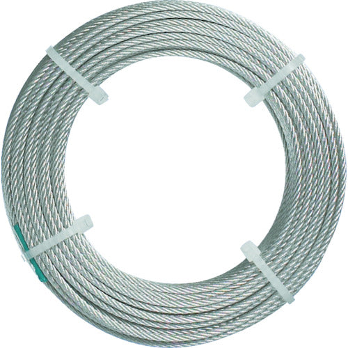 TRUSCO Stainless Steel Wire Rope Nylon Coated Φ1.5 (2.0) mm x 50 CWC-15S50 1 Roll
