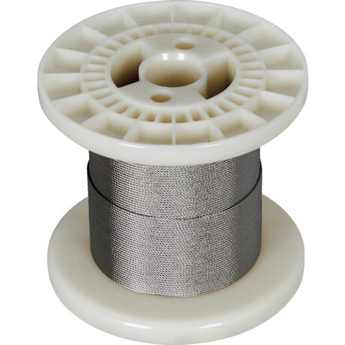 TRUSCO Stainless Steel Wire Rope Φ1.0mm x 100m CWS-1S100 1 roll