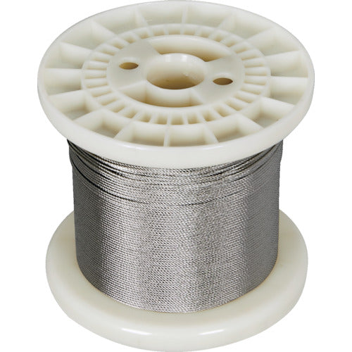 TRUSCO Stainless Steel Wire Rope Φ1.0mmX200m CWS-1S200 1 Roll
