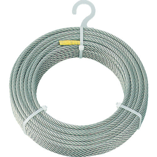 TRUSCO Stainless Steel Wire Rope Φ6.0mm x 50m CWS-6S50 1 roll