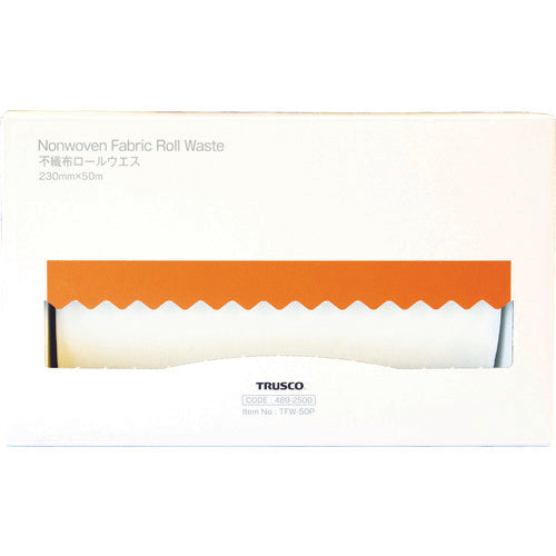 TRUSCO Non-woven roll cloth 230mm x 50m Pop-up box TFW-50P 1 CS