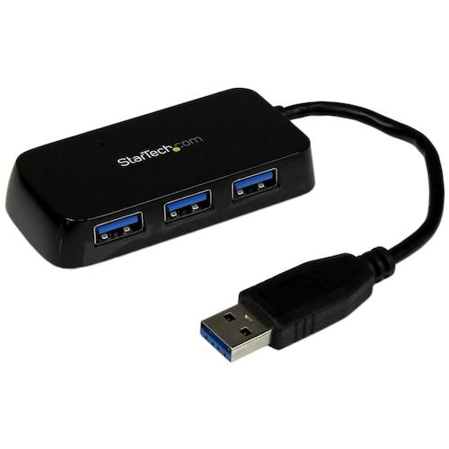 ＳｔａｒＴｅｃｈ　ＵＳＢハブ／ＵＳＢ　３．０／ＵＳＢ−Ａ　−　３ｘ　ＵＳＢ−Ａ／バスパワー／ブラック　ST4300MINU3B　1 箱