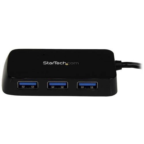 ＳｔａｒＴｅｃｈ　ＵＳＢハブ／ＵＳＢ　３．０／ＵＳＢ−Ａ　−　３ｘ　ＵＳＢ−Ａ／バスパワー／ブラック　ST4300MINU3B　1 箱