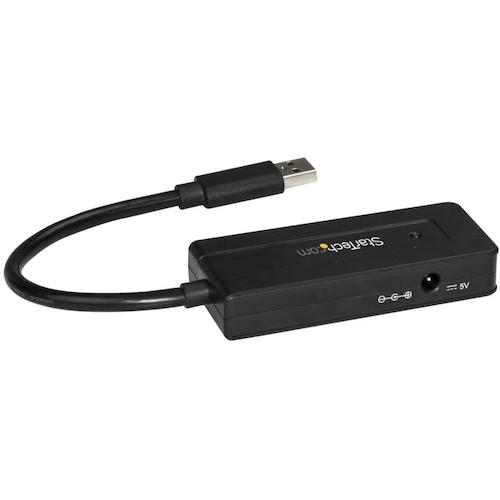 ＳｔａｒＴｅｃｈ　ＵＳＢハブ／ＵＳＢ　３．０／ＵＳＢ−Ａ　−　４ｘ　ＵＳＢ−Ａ／ＡＣアダプター付属／ブラック　ST4300MINI　1 箱