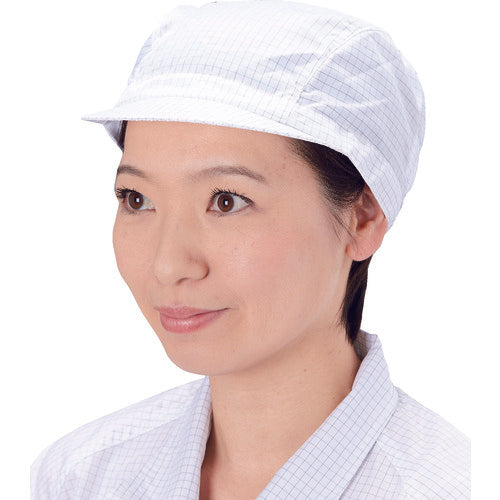 TRUSCO 제전자 그리드 사양 캡 얕은 화이트 프리 사이즈 TCGCA-W 1 장