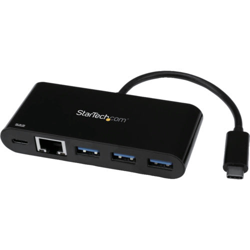StarTech LAN 어댑터/USB-C/1x RJ45/10/100/1000 Mbps/3xUSB-A/PD US1GC303APD 1상자