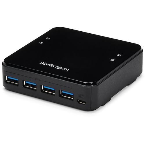 StarTech USB 허브/USB 3.0/USB 주변기기 공유 스위치/PC 4대 대응 HBS304A24A 1상자
