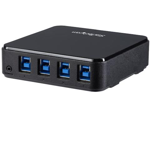 StarTech USB 허브/USB 3.0/USB 주변기기 공유 스위치/PC 4대 대응 HBS304A24A 1상자