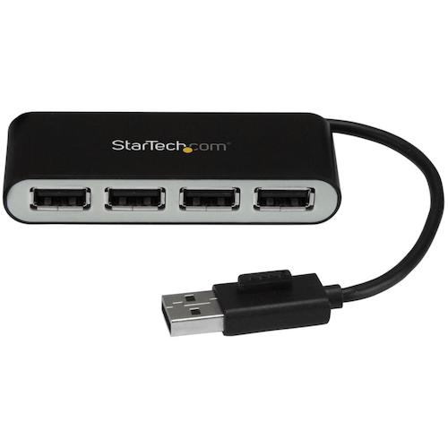 StarTech USB 허브/USB 2.0/USB-A-4x USB-A/LAN/버스 파워/블랙 ST4200MINI2 1상자