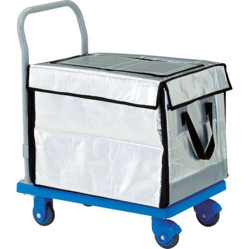 TRUSCO Plastic Cart Grand Cart Silent Cooled Hand Truck with Box 718X4 TP-X702-THBC 1 Unit