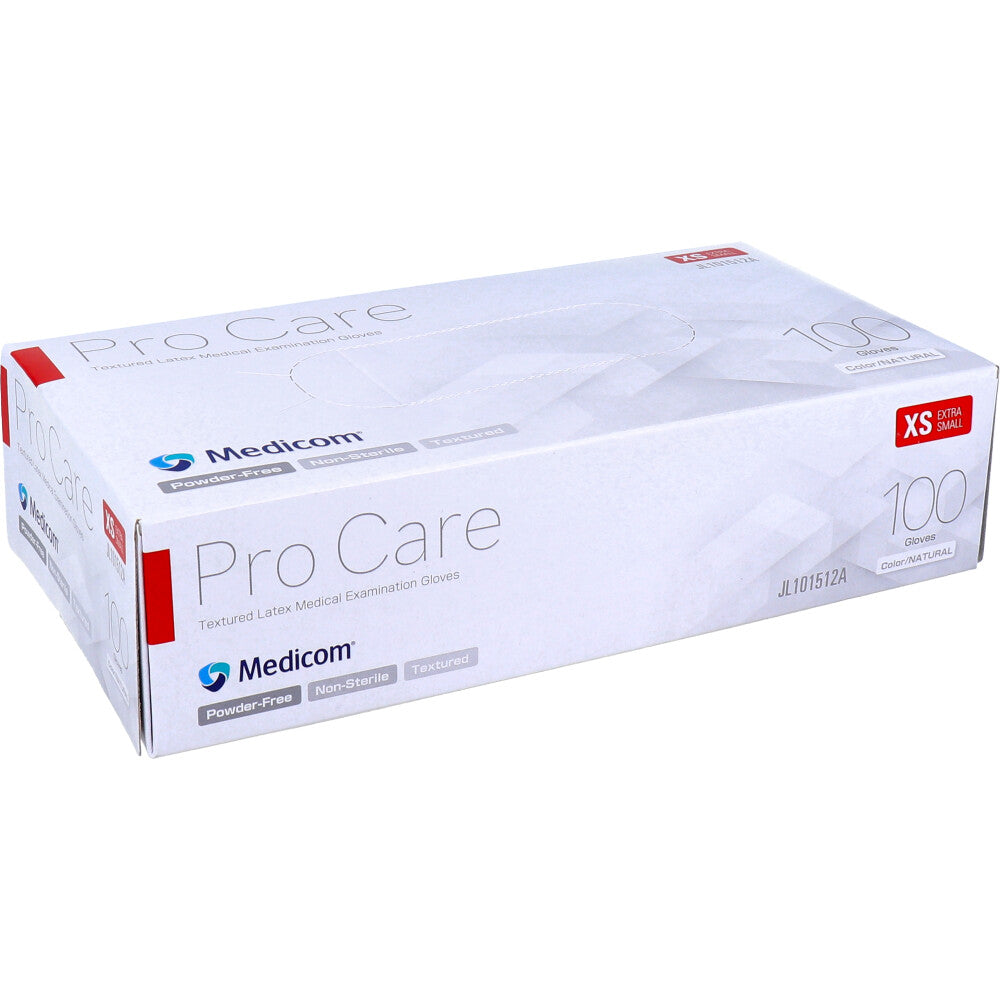 【業務用】プロケア ラテックスグローブ パウダーフリー XSサイズ 100枚入 1 個