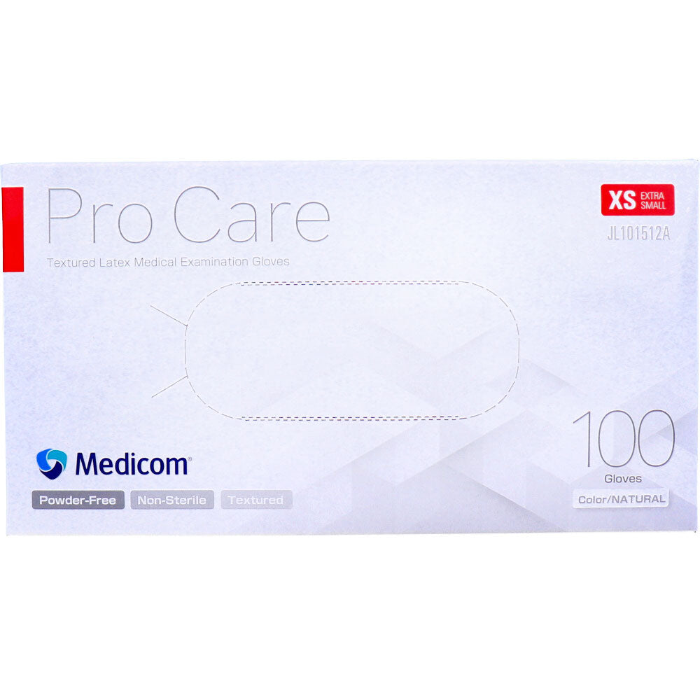 【業務用】プロケア ラテックスグローブ パウダーフリー XSサイズ 100枚入 1 個
