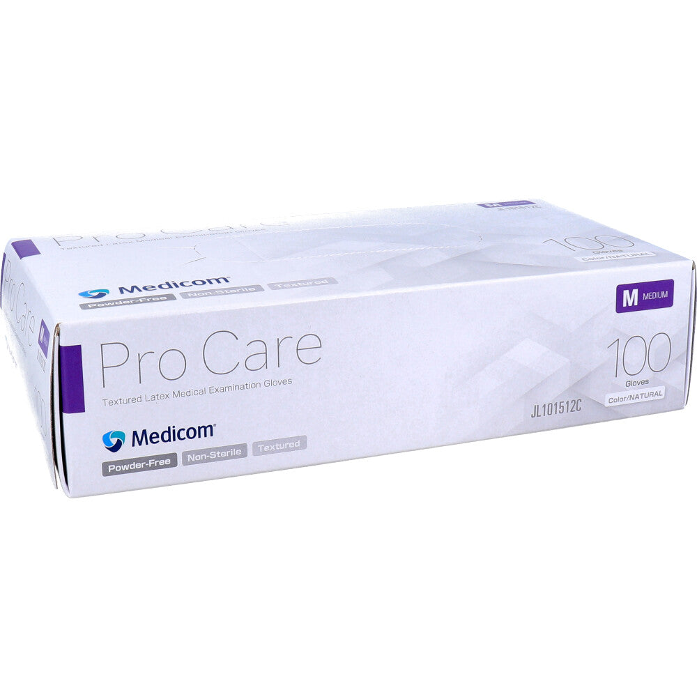 【業務用】プロケア ラテックスグローブ パウダーフリー Mサイズ 100枚入 1 個
