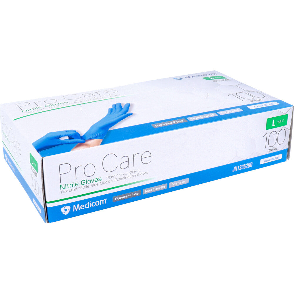 【업무용】프로케어 니트릴 글로브 블루 L사이즈 100장입 1개