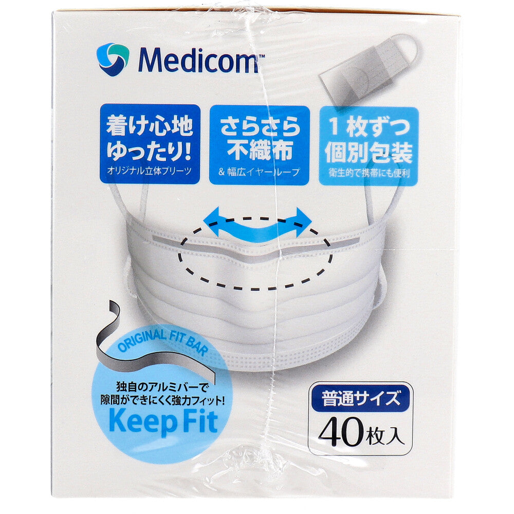 クラスメディカル マスク リラックス 個包装 普通サイズ 40枚入 1 個