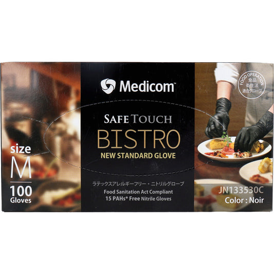 【업무용】세이프 터치 비스트로 노아르 M사이즈 100장입 1개