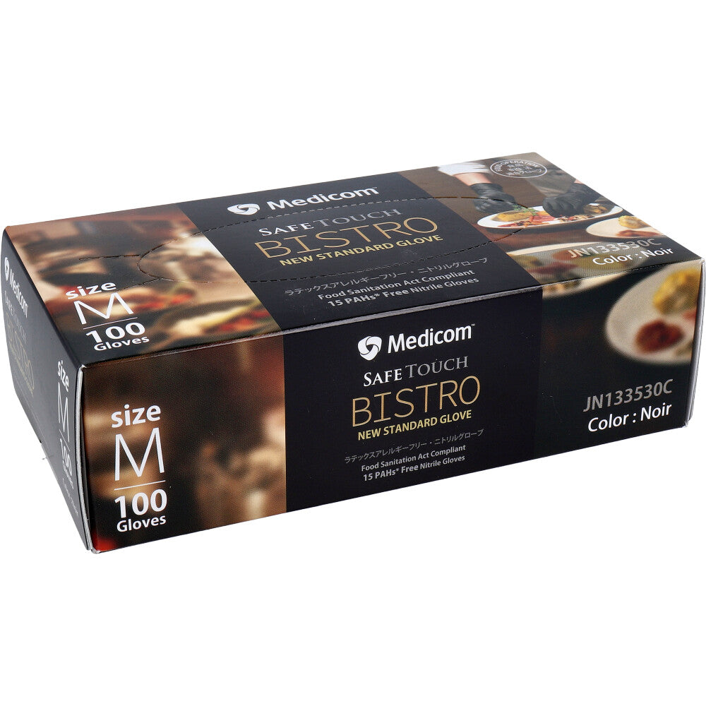 【업무용】세이프 터치 비스트로 노아르 M사이즈 100장입 1개