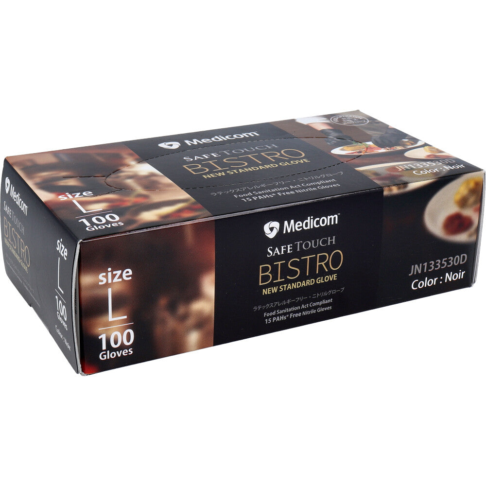 【업무용】세이프 터치 비스트로 노아르 L사이즈 100장입 1개