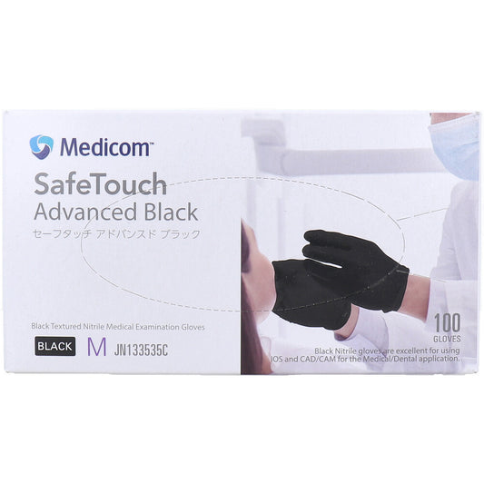 【업무용】세이프 터치 어드밴스드 블랙 M사이즈 100장입 1개