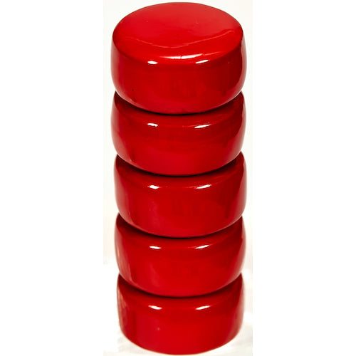 TRUSCO Ferrite Polyamide Magnet Φ18 Red 5 Pieces TFP18-5-R 1 Bag