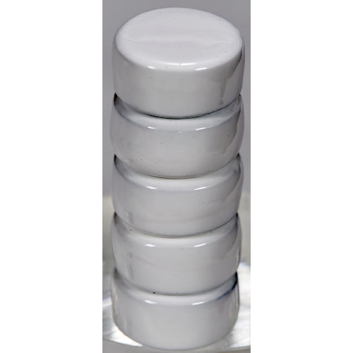 TRUSCO Ferrite Polyamide Magnet Φ18 White 5 Pieces TFP18-5-W 1 Bag