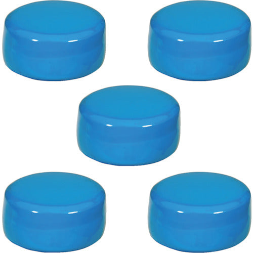 TRUSCO Ferrite Polyamide Magnet Φ30 Blue 5 Pieces TFP30-5-B 1 Bag