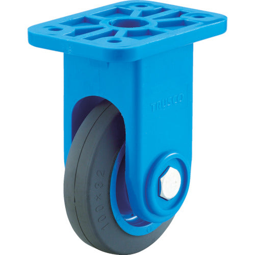 ＴＲＵＳＣＯ　グランカート用　固定省音キャスターφ１００　ゴム車　TYBPK-100-G　1 個