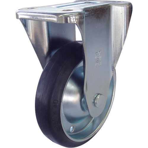 TRUSCO Grand Cart Fixed Caster φ130 Conductive Rubber Caster TYPMR-130WE 1 pc