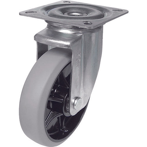 TRUSCO Grand Cart Swivel Caster φ130 Urethane Wheel TYPMS-130GU 1 pc