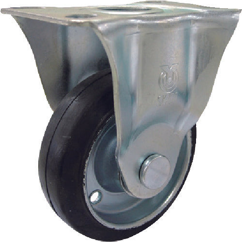 ＴＲＵＳＣＯ　グランカート用　固定キャスターφ１００　導電性ゴム車　TYSK-100WE　1 個