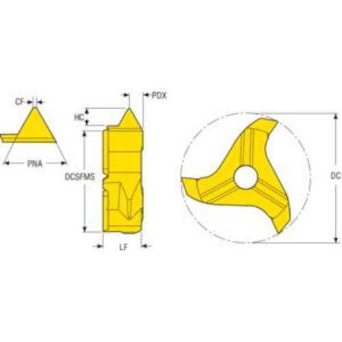 세코 미니 디스크 335.14용 인서트 F32M R335.14-217MNP200375.12Z3 2개