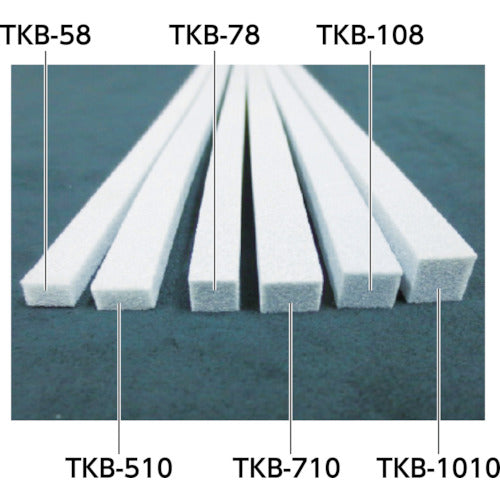 ＴＲＵＳＣＯ　角バッカー　５ｍｍＸ１０ｍｍＸ１ｍテープ付　（１００本入）　TKB-510T　1 箱