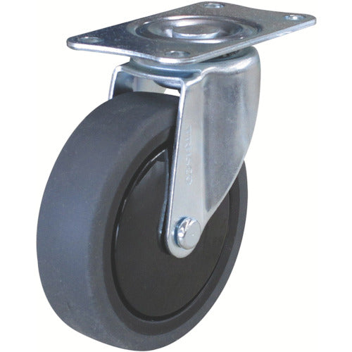 ＴＲＵＳＣＯ　グランカート用　自在キャスターφ１００　エラストマー車　TYSFHG-100SEL-P80　1 個