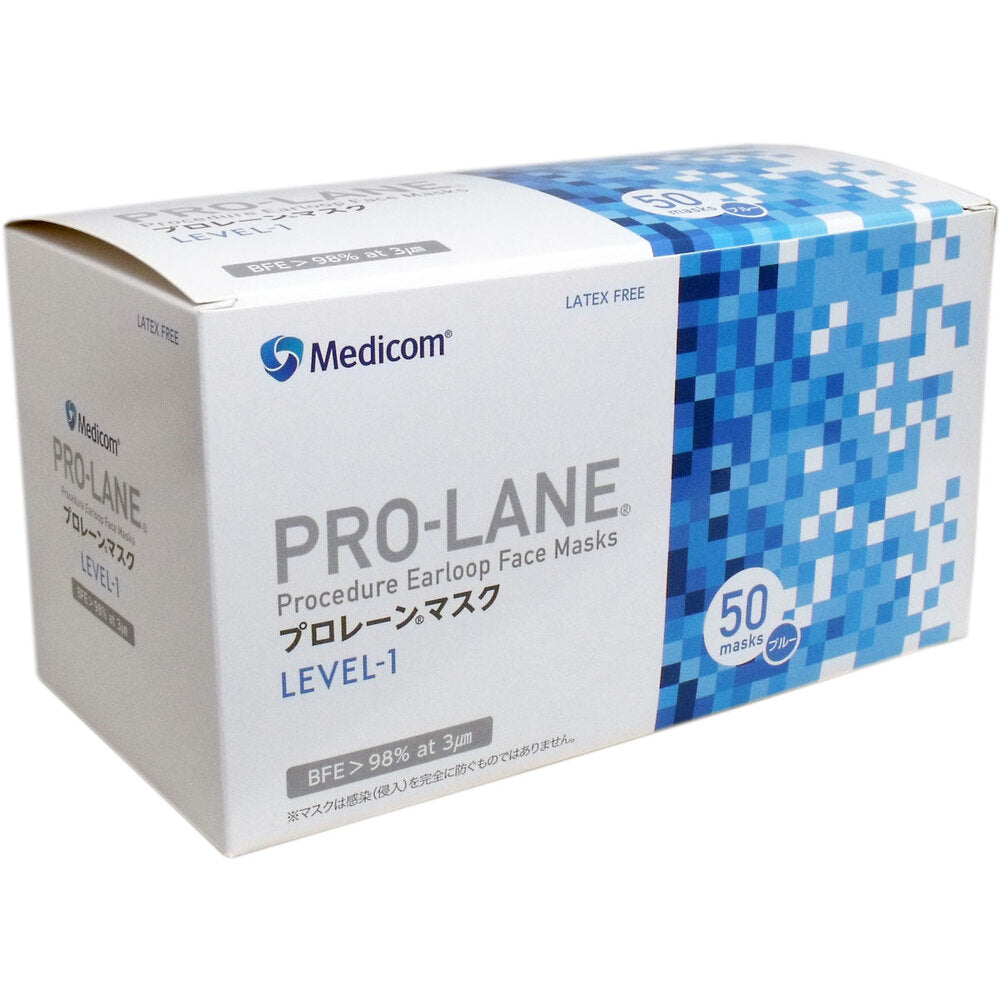Medicom Prolane Mask Blue 50 pieces 1 piece