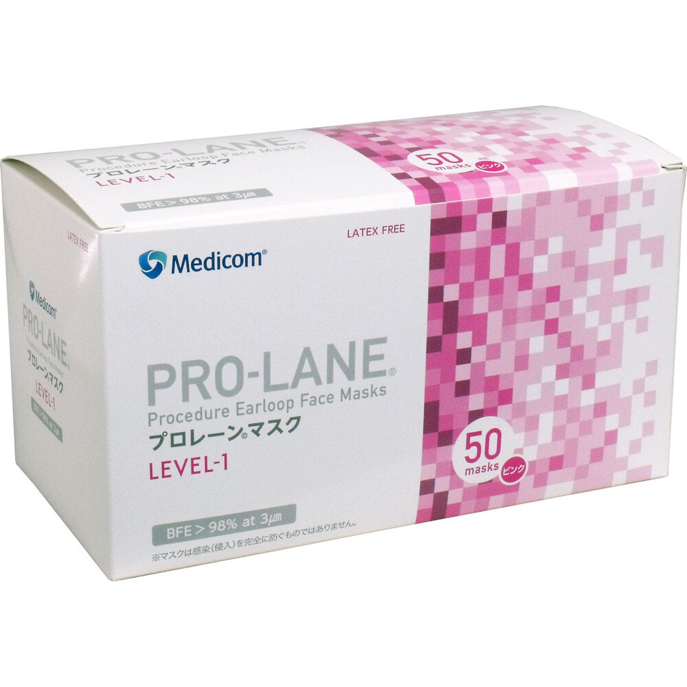 Medicom Prolane Mask Pink 50 pieces 1 piece