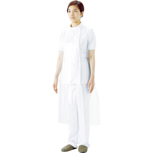 Saraya Plastic Apron Sleeveless White (50 pieces) 51077 1 box