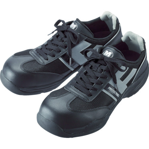 Midori Anzen Little Toe Protection Sneakers (Strap Type) PF-110 24.0cm PF-110-BK-24.0 1 Pair