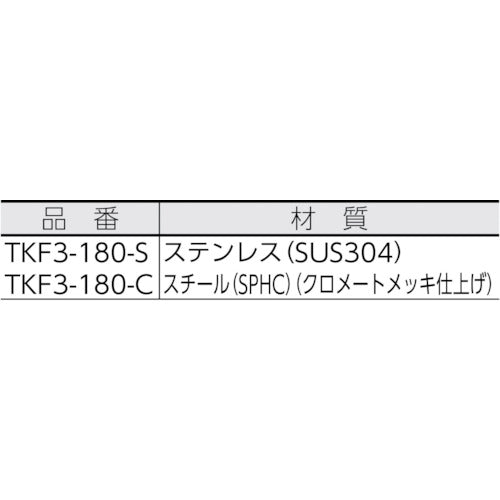 TRUSCCO 플랫바 F38L 크로메이트 L1800 5개 세트 TKF3-180-C 1 S