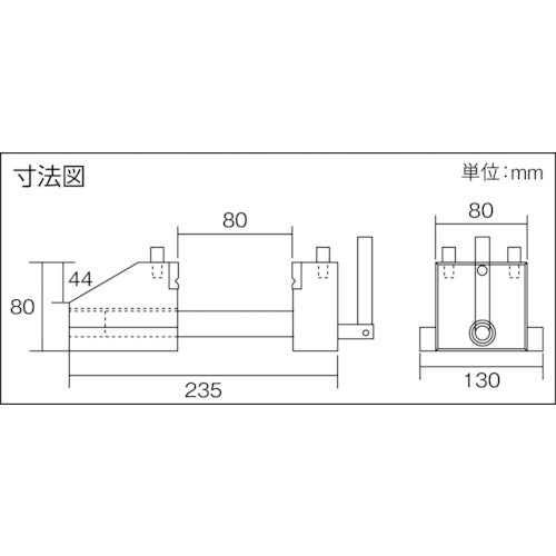 TRUSCO Multi-Vise (Tabletop Type) 80mm TMBT-80 1 unit